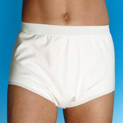 Inkontinenz-Slip zur Vorlagen-Fixierung aus geräuscharmem PU-Membran-Material 