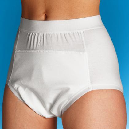 Inkontinenz Slip zur Vorlagen-Fixierung mit Baumwoll beschichteter PU-Membrane 