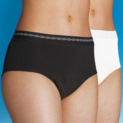 Sportlicher Slip mit waschbarer Saugeinlage 